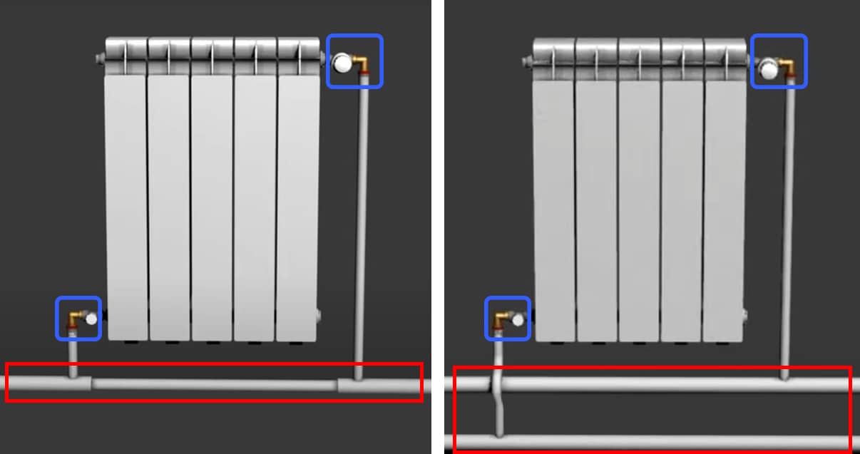 2 radiatora sravnenie сравнение 2 радиатора