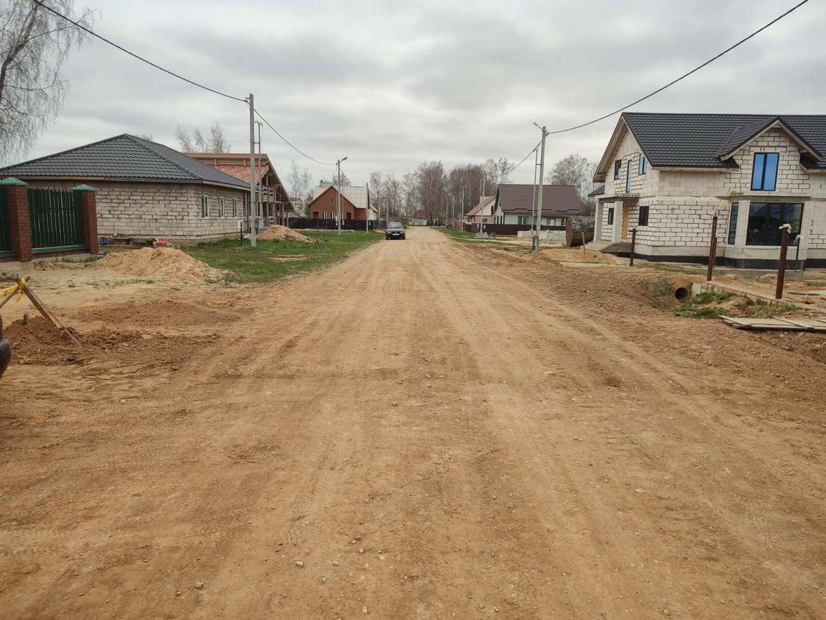 общий вид улицы с благоустройством после выполнения работ